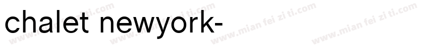 chalet newyork字体转换